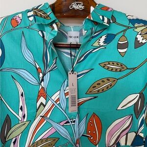 NIC+ZOE Women’s Floral Print Shirt, NWT
